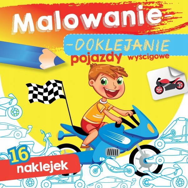 KOLOROWANKA Malowanie Doklejanie POJAZDY WYŚCIGOWE