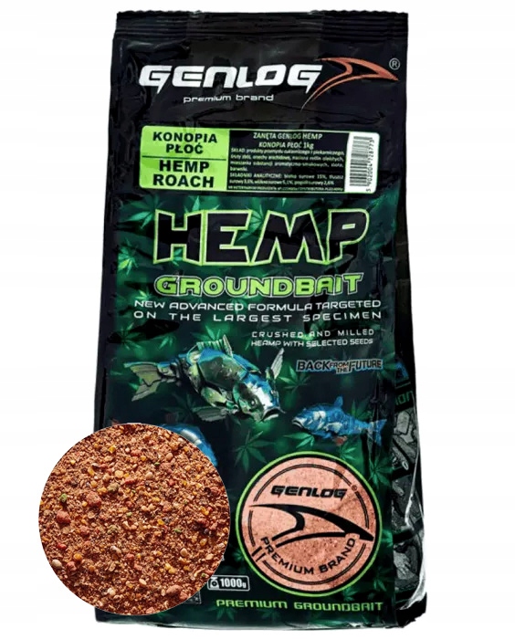 Genlog Zanęta Hemp Konopia Płoć 1kg