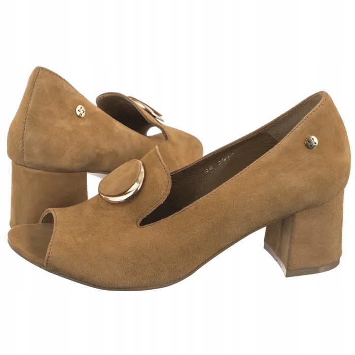 Dámské lodičky na podpatku Peep Toe Maciejka Rude 06911-29/00-1