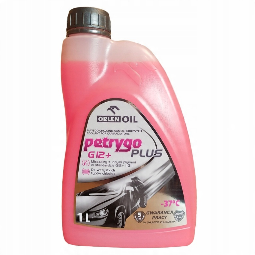 

Płyn do chłodnic -37°C Petrygo Plus G12+ 1L Różowy