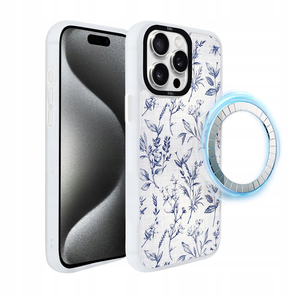 Pouzdro pro iPhone 15 Pro Ibizu DropGuard Matt s MagSafe, Azurové šeptání