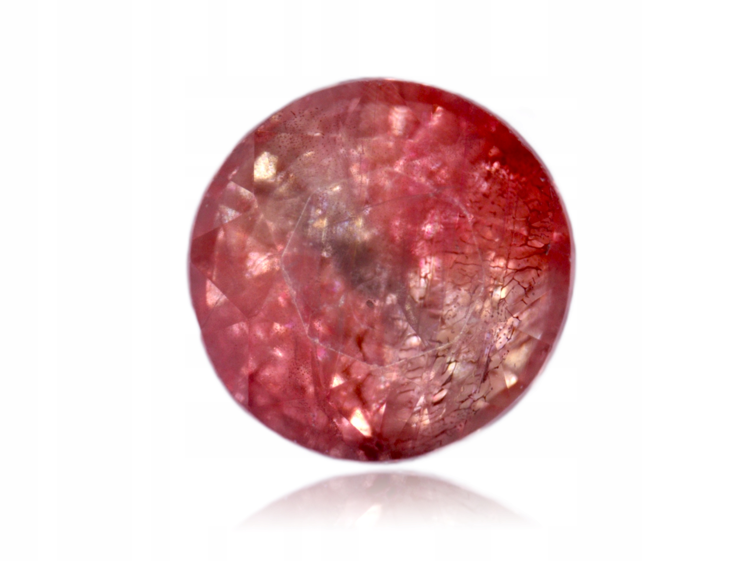 Safír 0.23ct Oranžový Kulatý eCertifikát Wbd