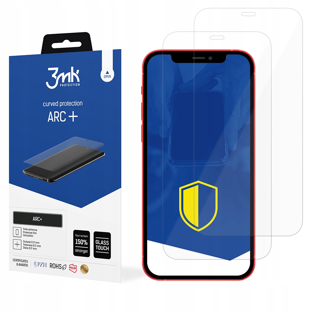 

2szt 3mk Arc+ Folia Ochronna do iPhone 12/12 Pro