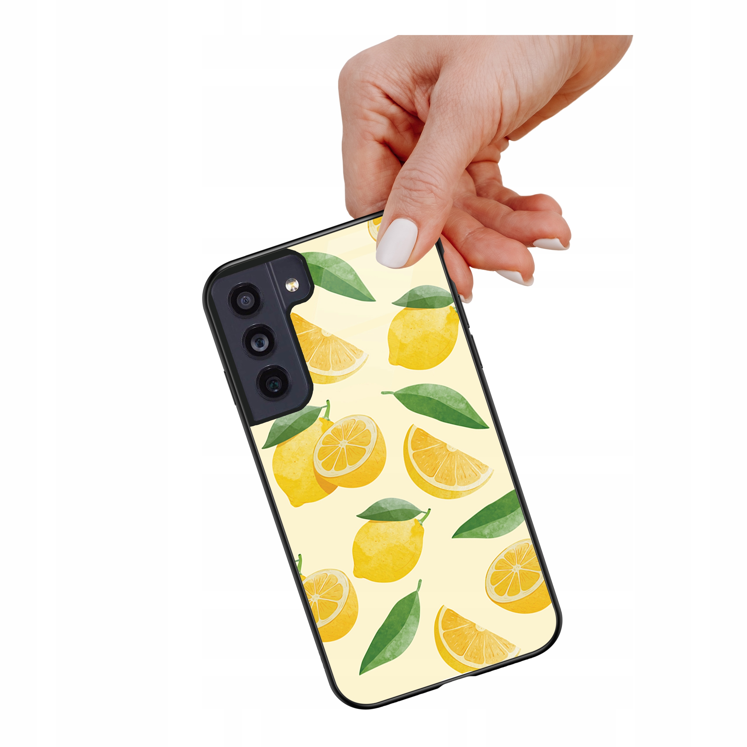 Etui szklane ceramiczne do Samsung Galaxy S21 Fe 5G Smak lata lemon