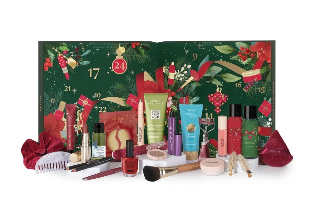 Адвент-календарь Douglas Beauty, 24 средства и аксессуара для макияжа и ухода — фото 2