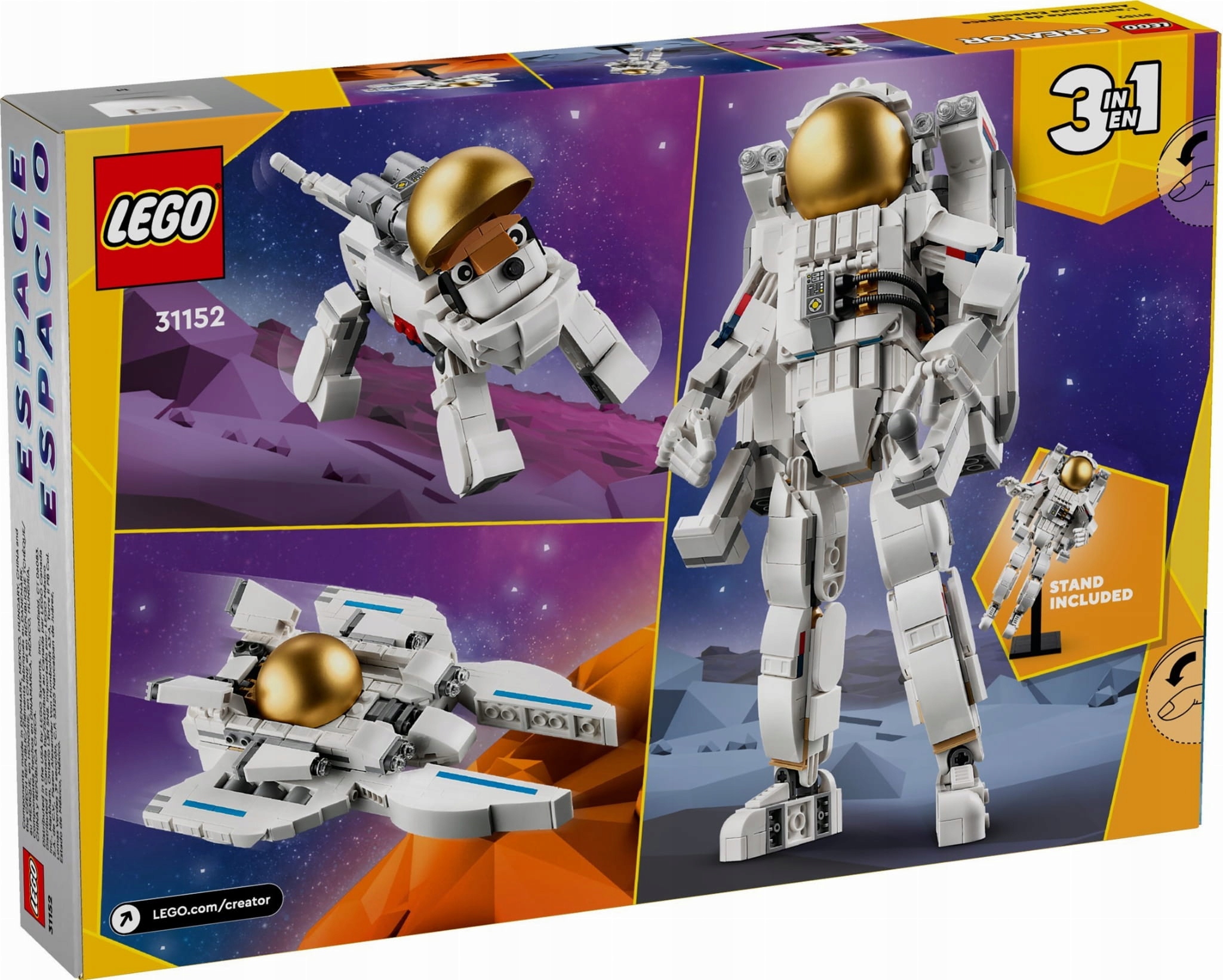 LEGO 31152 CREATOR Astronauta 3 w 1 Marka LEGO