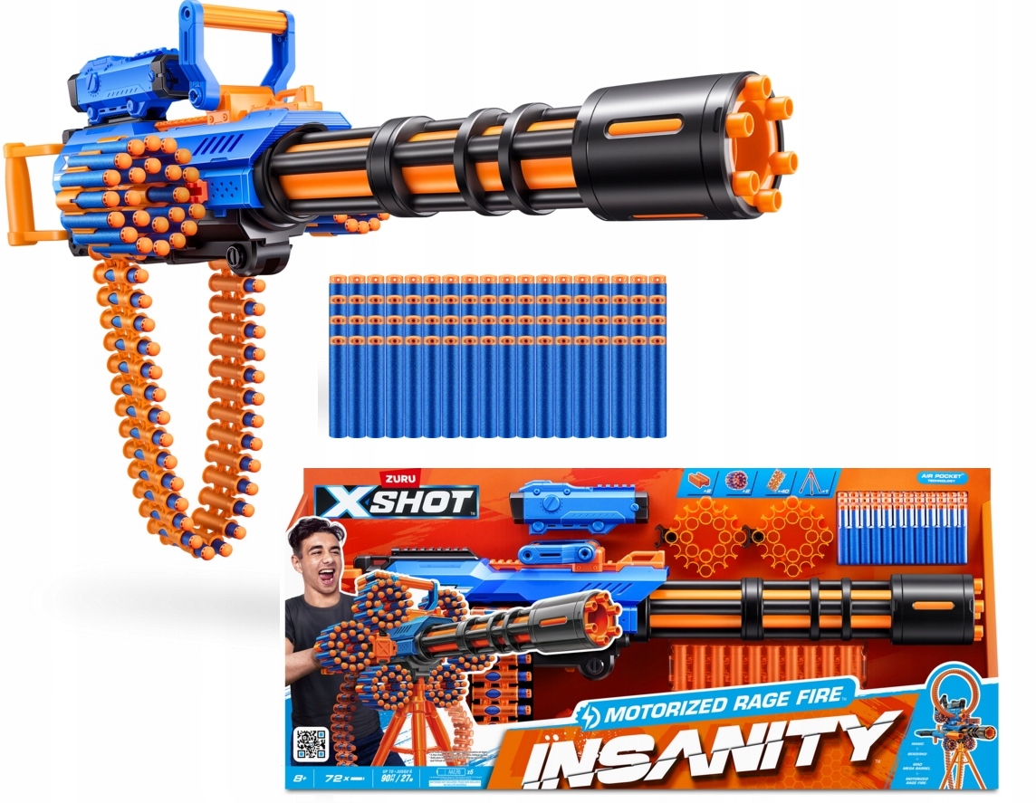 Karabin ZURU X SHOT INSANITY (0193052050373) • Cena, Opinie