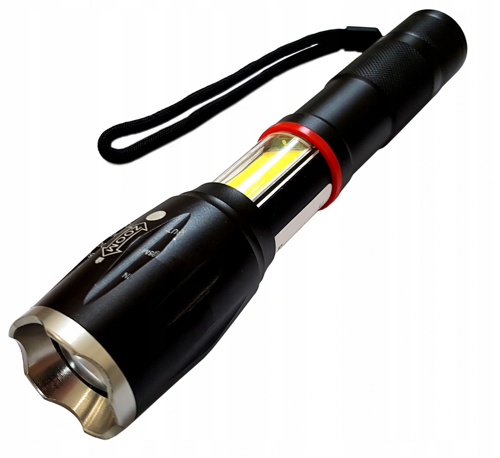 Latarka ręczna taktyczna wojskowa xml t6 cob 9w