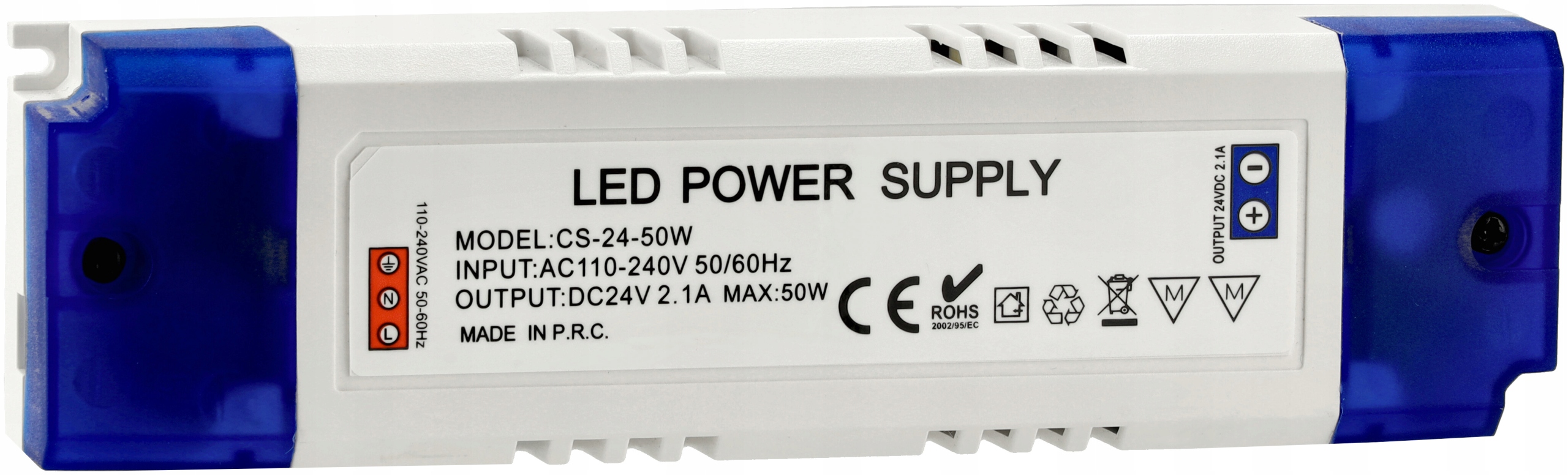 Zasilacz LED meblowy 2A 50W IP20 24V Kod producenta ZL-24V-50W-MEB