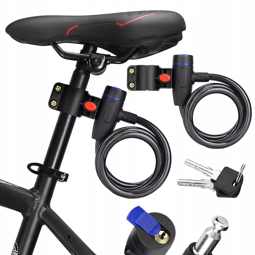 ZAPIĘCIE DO ROWERU BLOKADA ROWEROWA LINKA MOCNA ZABEZPIECZENIE NA KLUCZYK