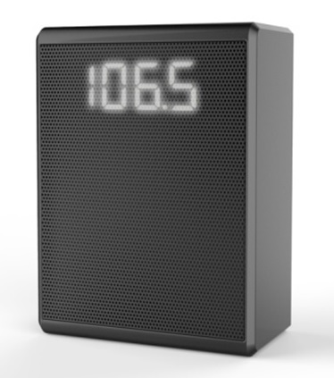 Fm Rádio BS817 W digitální Led displej černý Art funkce bluetooth
