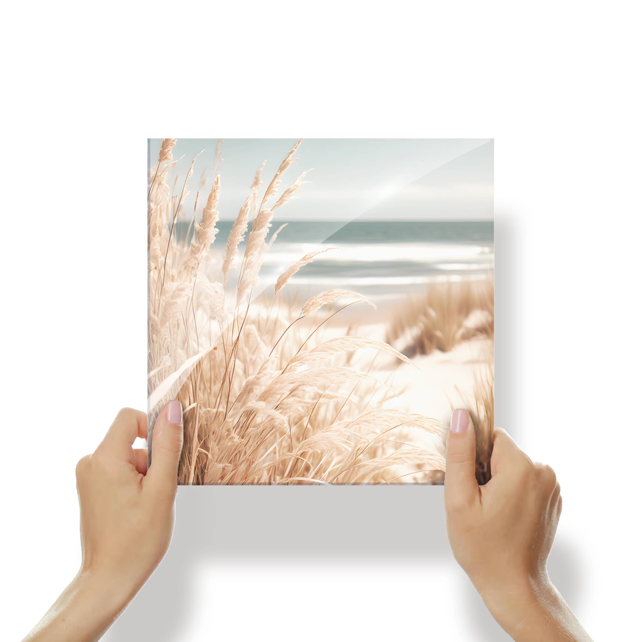 Obraz s motivem Moře, pláž s boho výhledem na plexisklo 30x30