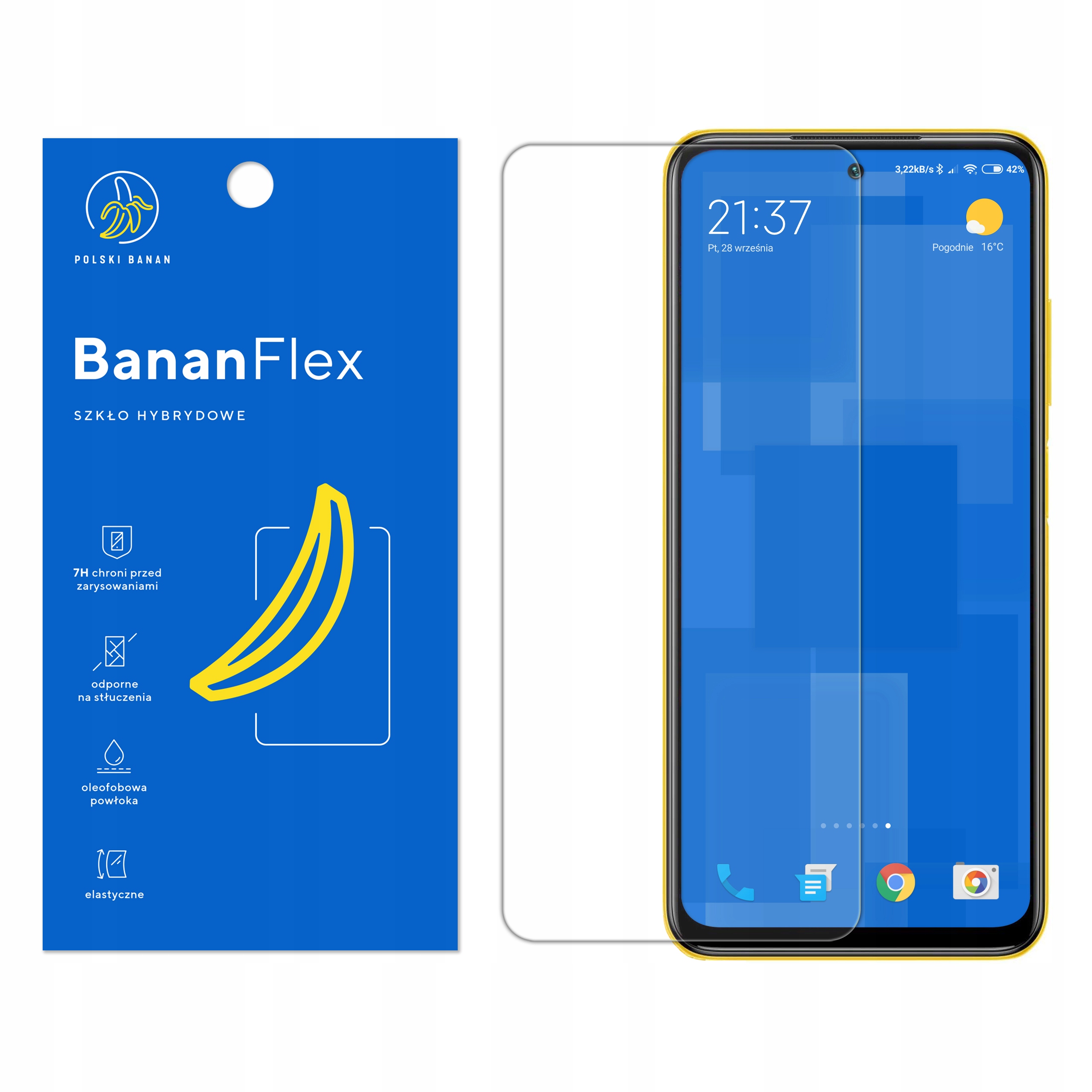 

Szkło Hybrydowe 7H do Xiaomi Poco M3 Pro 5G