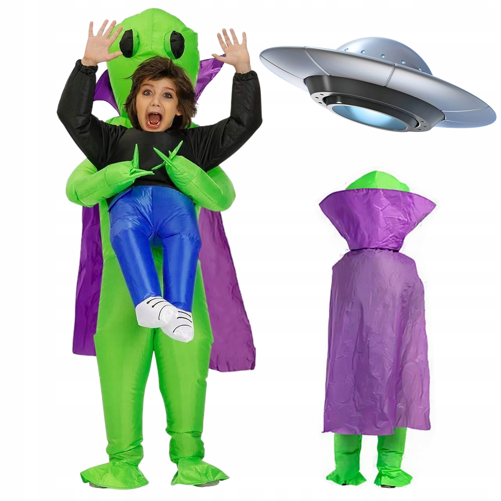 Halloween Alien Ufo Mimozemšťan Kabát Mimozemšťan Nafukovací kostým pro děti