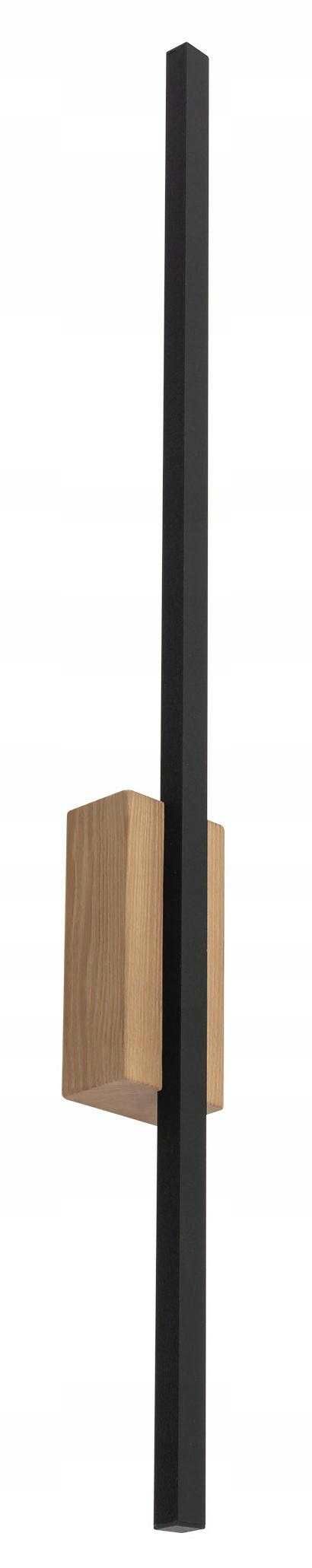 Nástenné svietidlo Flash Drevo Borovica Hnedá Čierna 1xLED 500lm