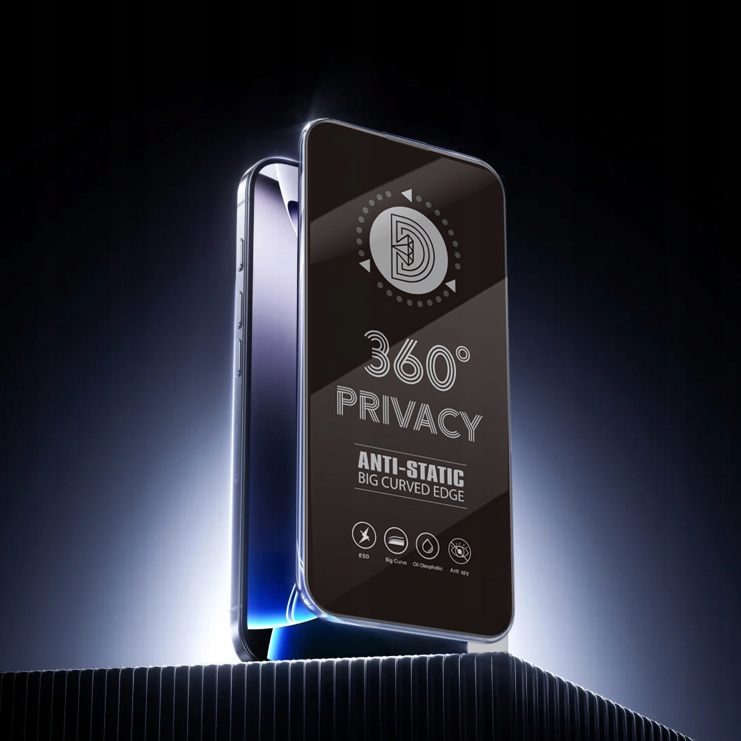 Szkło hartowane Privacy 360 do iPhone 15 Pro