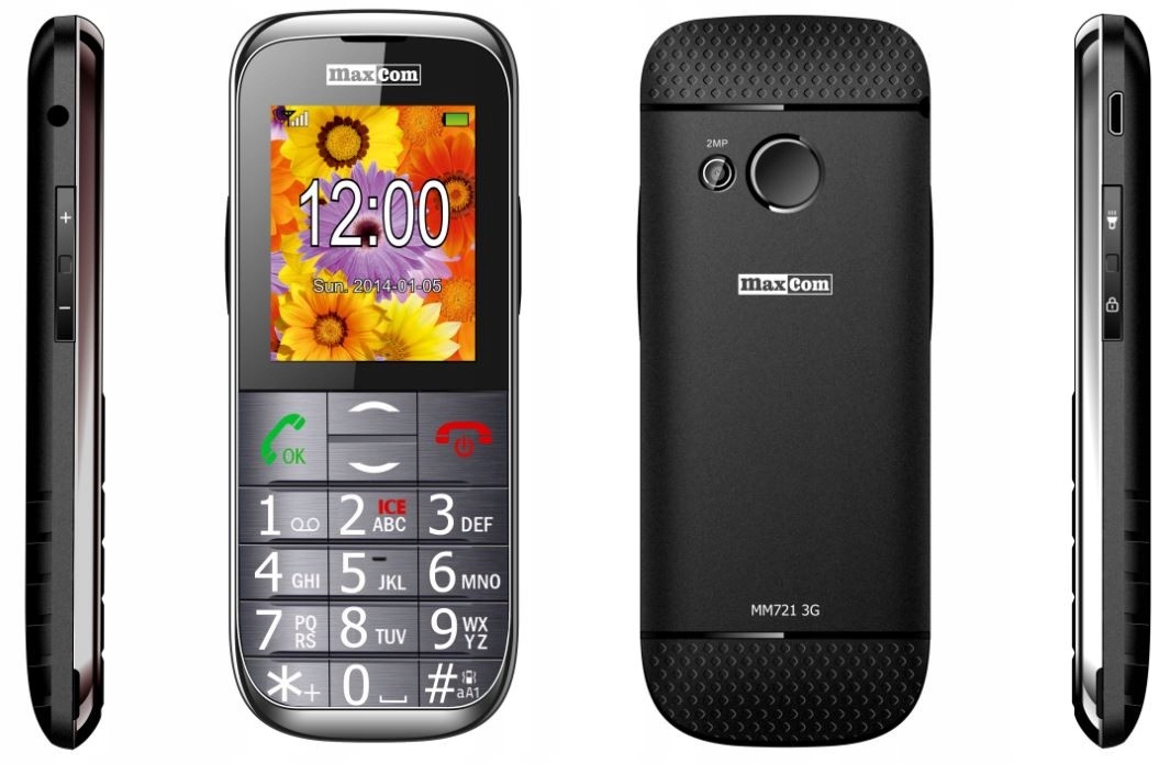 

Telefon komórkowy Maxcom MM 721 Bb czarny 512 Mb