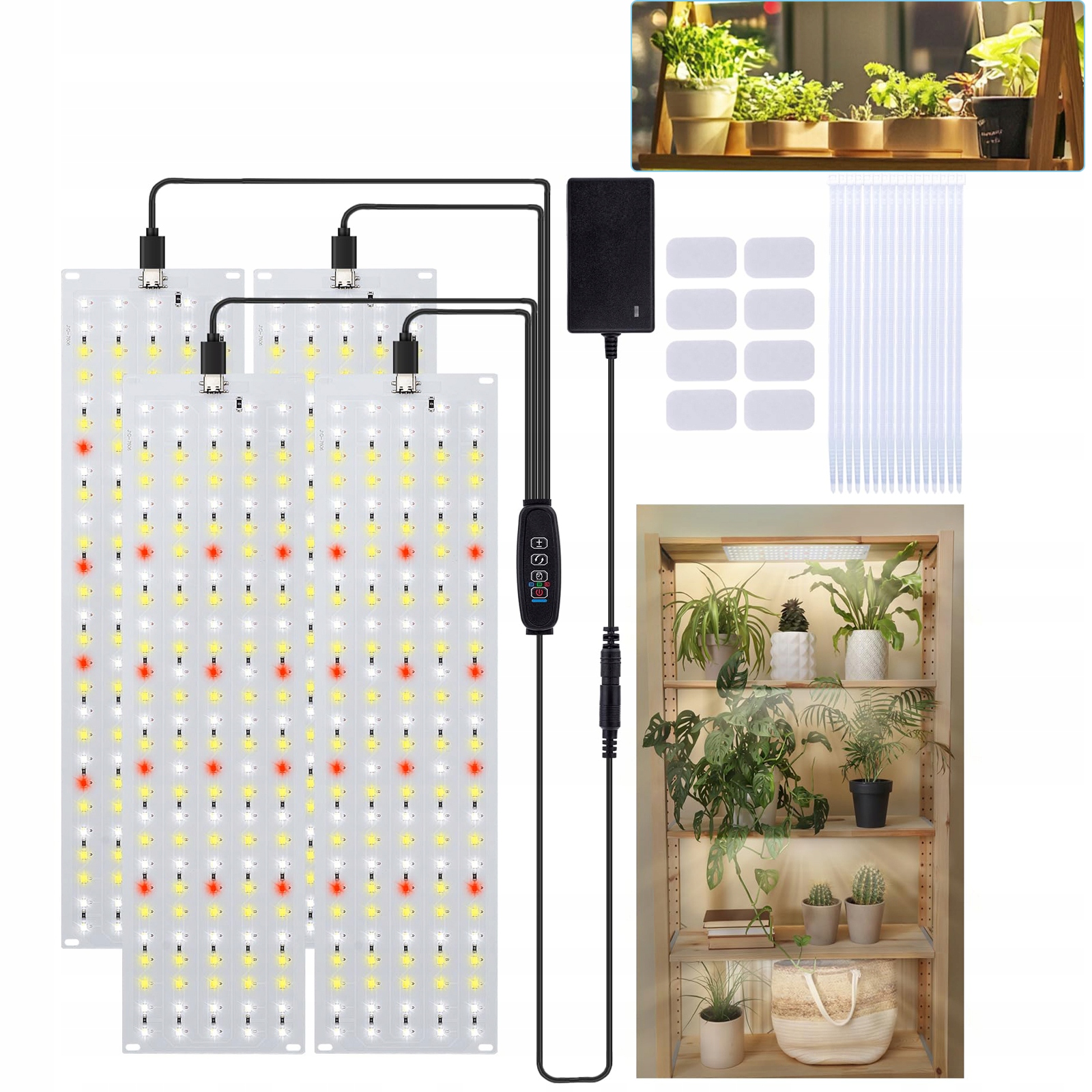 Full Spectrum Sluneční Světlo Lampa Pro Růst Pěstování Rostlin 30CM 4KS