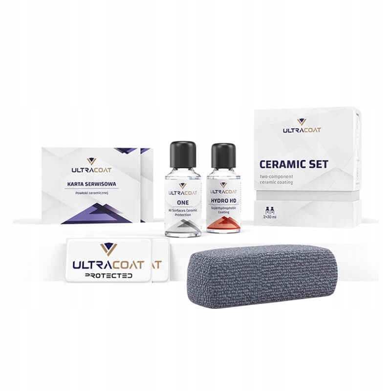 Ultracoat Ceramic Set 2x 30 ml aplikátor nálepky servisné karty