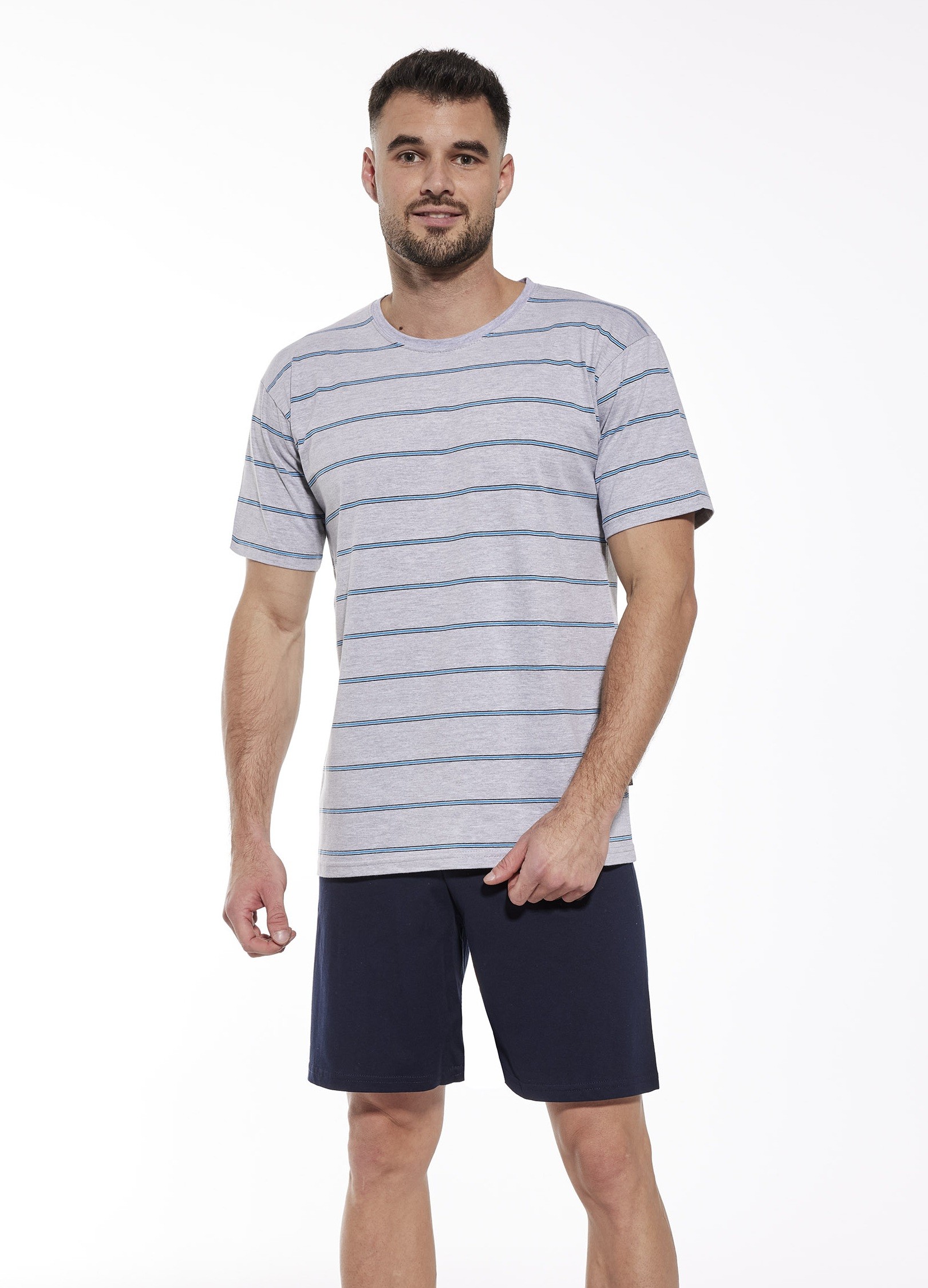 Pánské Pyžamo Vorious 338/46 XXL šedé