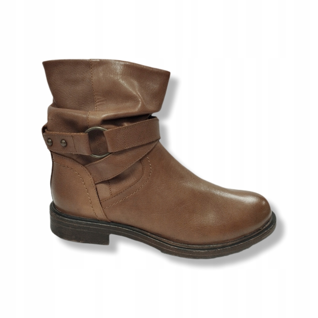 Dámské kotníkové boty hnědé Next kůže vel. 36