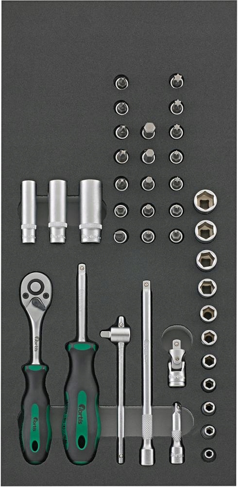 Nástrojový modul 1/3 Vymeniteľné koncovky nástrčného kľúča 1/4" Fortis