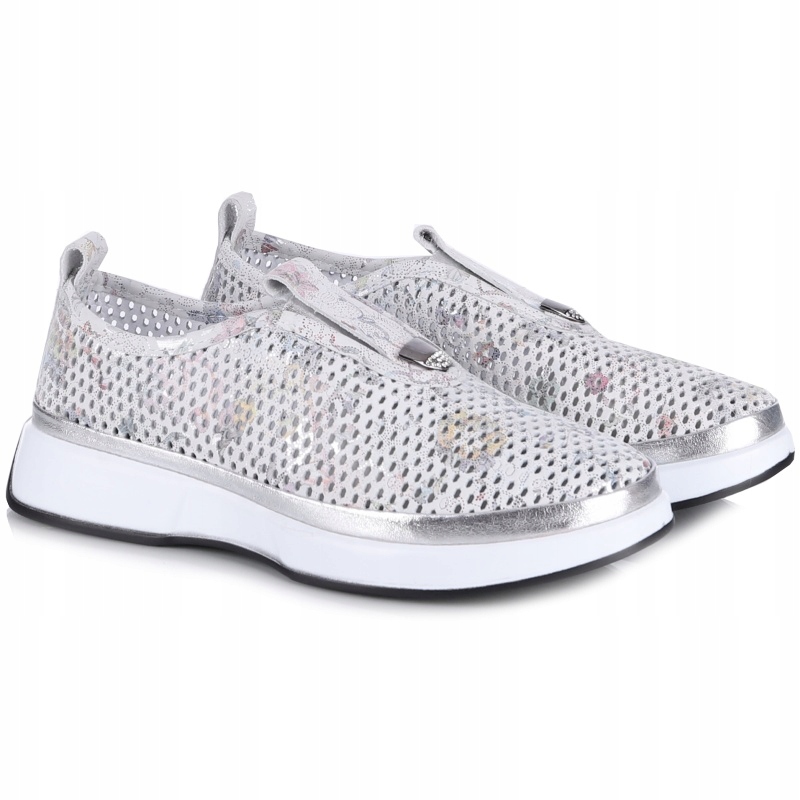 Dámské ažurové polobotky Bombonella 1T 0018 3002 Clr 170-21 Kůže Vel. 36