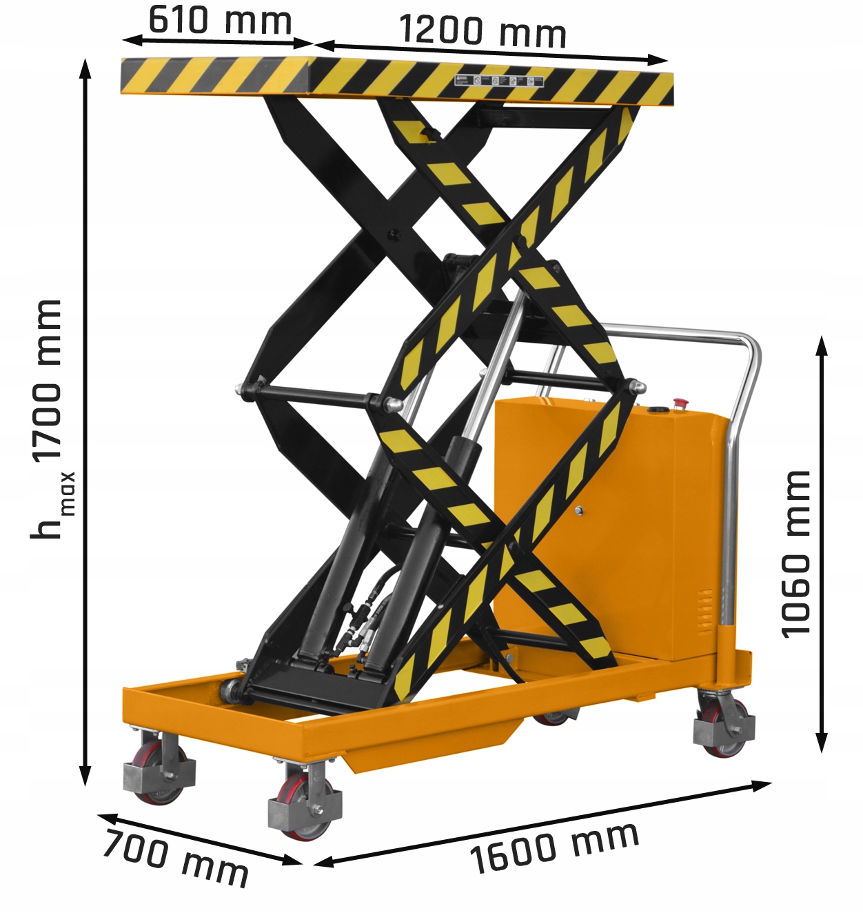 Elektryczny wózek nożycowy platformowy stołowy podnośnikowy stół 1000 kg Rodzaj nożycowy