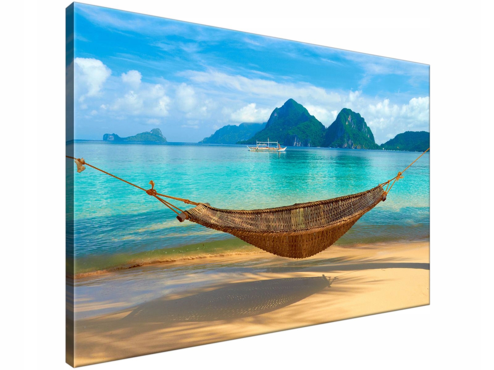 

Obraz drukowany Hamak na plaży 90x60 szybko