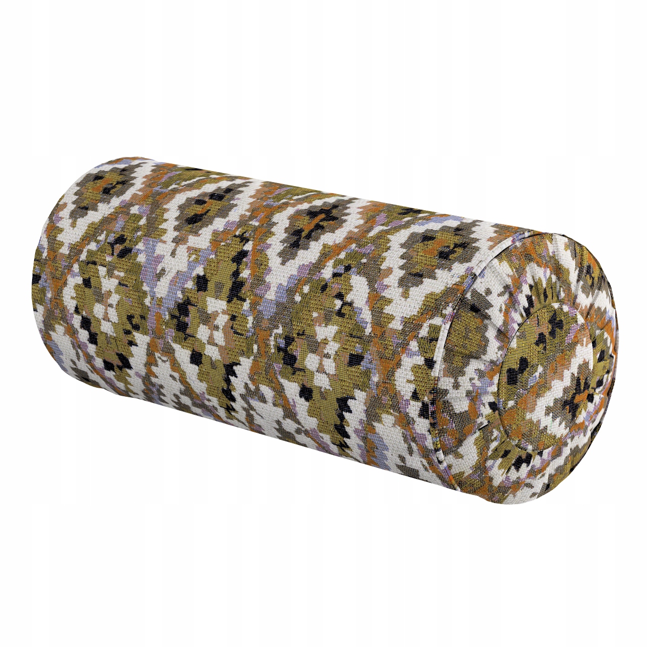 Polštář váleček s záložkami Ø20 x 50 cm oranžový