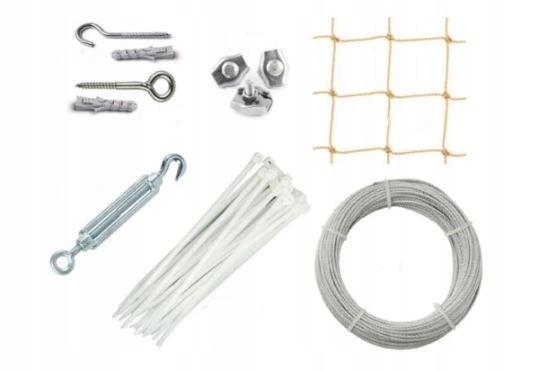 

Zestaw Siatka Na Balkon Dla Kota 4X3 Piaskowa