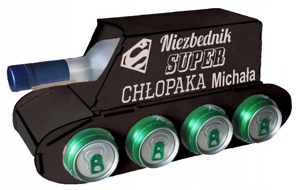 

Czołg na alkohol na urodziny grawer 18 30