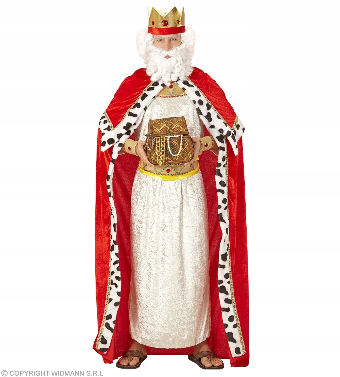 Kostým Krále Kabát Královský Červený Plášť M/L