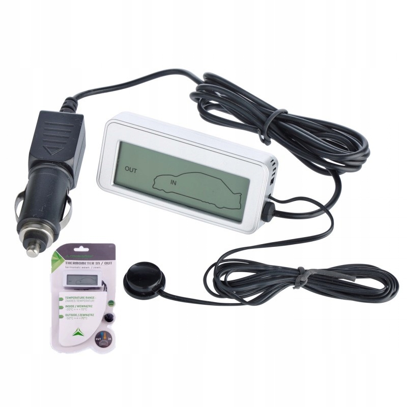 

Termometr Samochodowy LCD Z Podświetleniem 12V 24V
