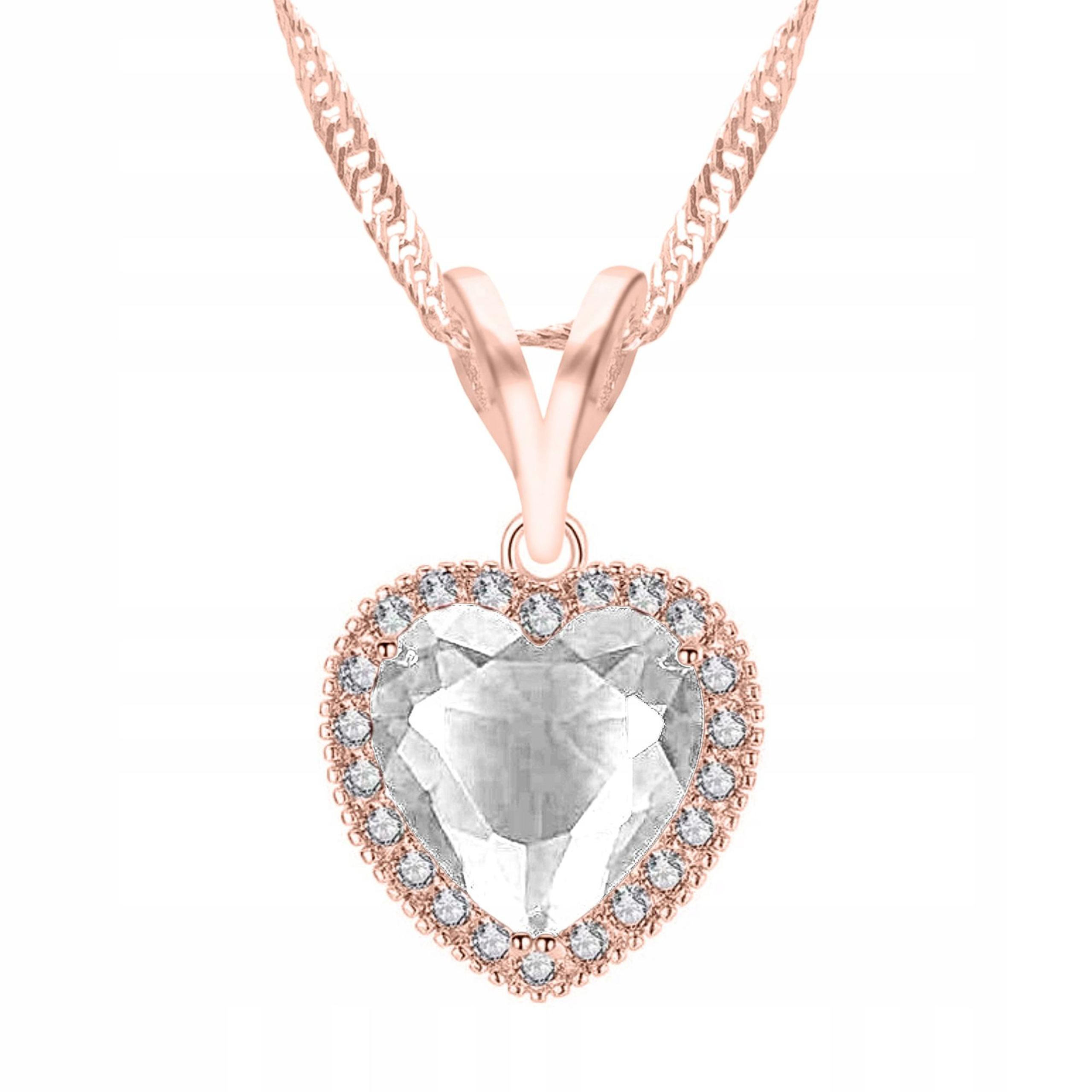 Pozlacený náhrdelník se zirkonem Srdce Srdíčko Stříbro 925