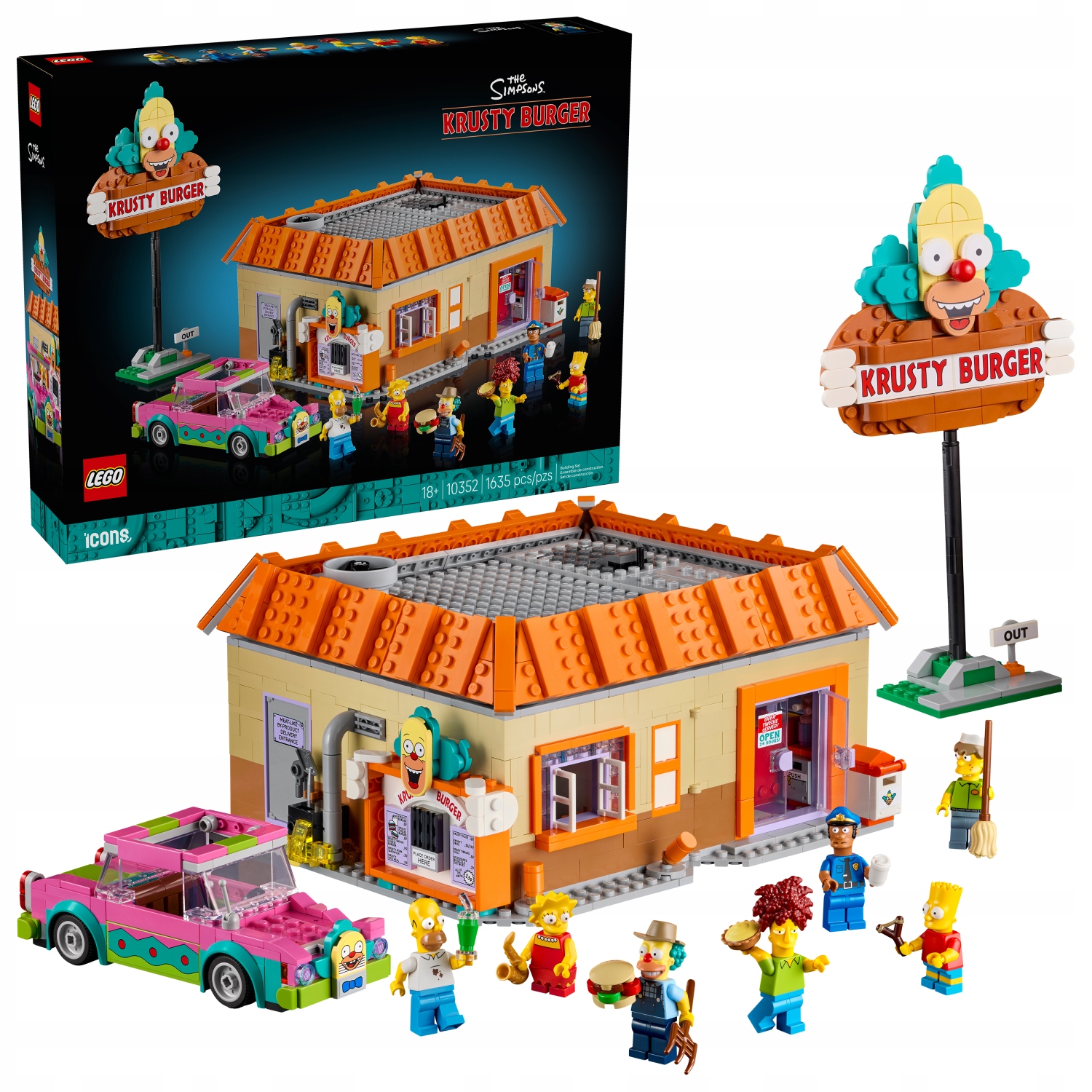 Lego Icons 10352 The Simpsons: Krusty Burger