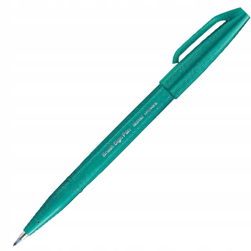 

Pisak Pentel Brush Sign Pen SES15 turkusowy