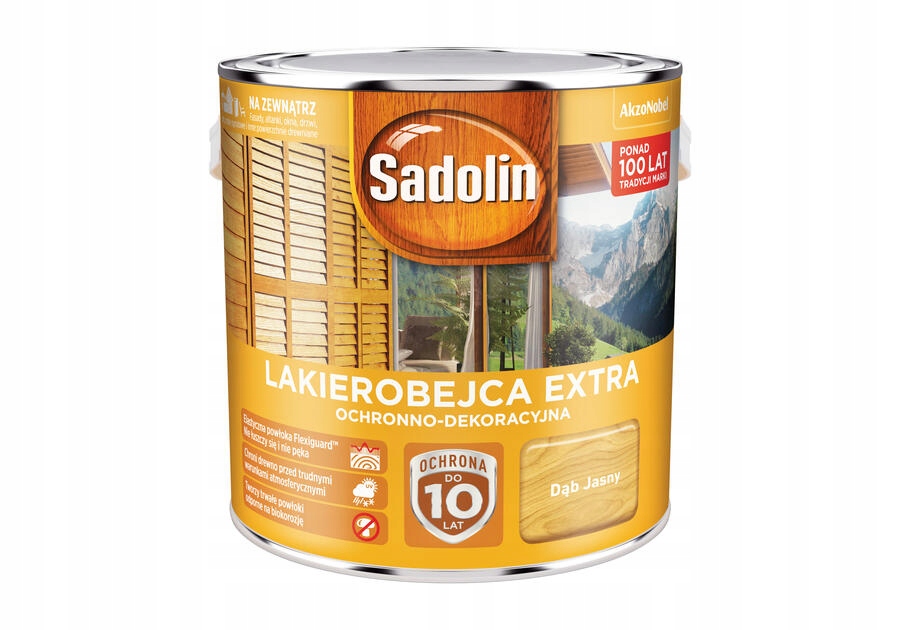 Lakierobejca Akzo Sadolin Extra Dąb Jasny 2,5L