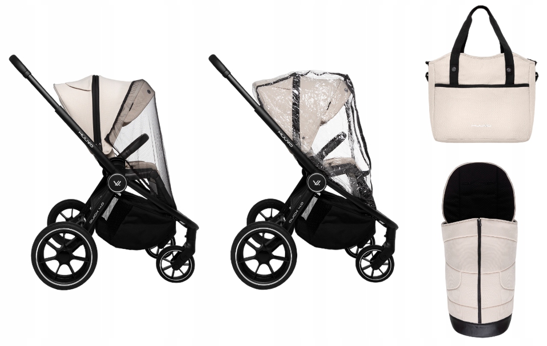 MUUVO QUICK ZESTAW: SPACERÓWKA 4.0 DO 22KG +WÓZEK GŁĘBOKI GONDOLA 3.0 SZARY Wysokość produktu 105 cm