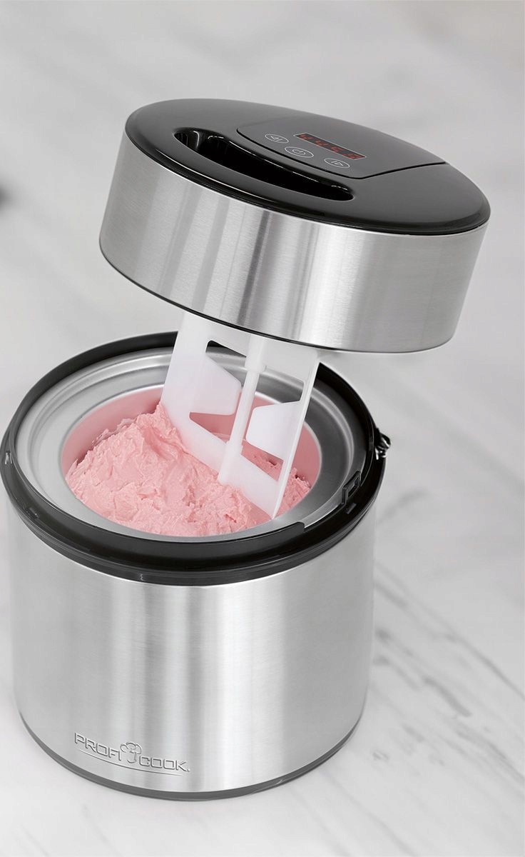 LODZIARKA AUTOMAT URZĄDZENIE DO LODÓW JOGURTÓW STAL INOX PROFICOOK Moc 12 W