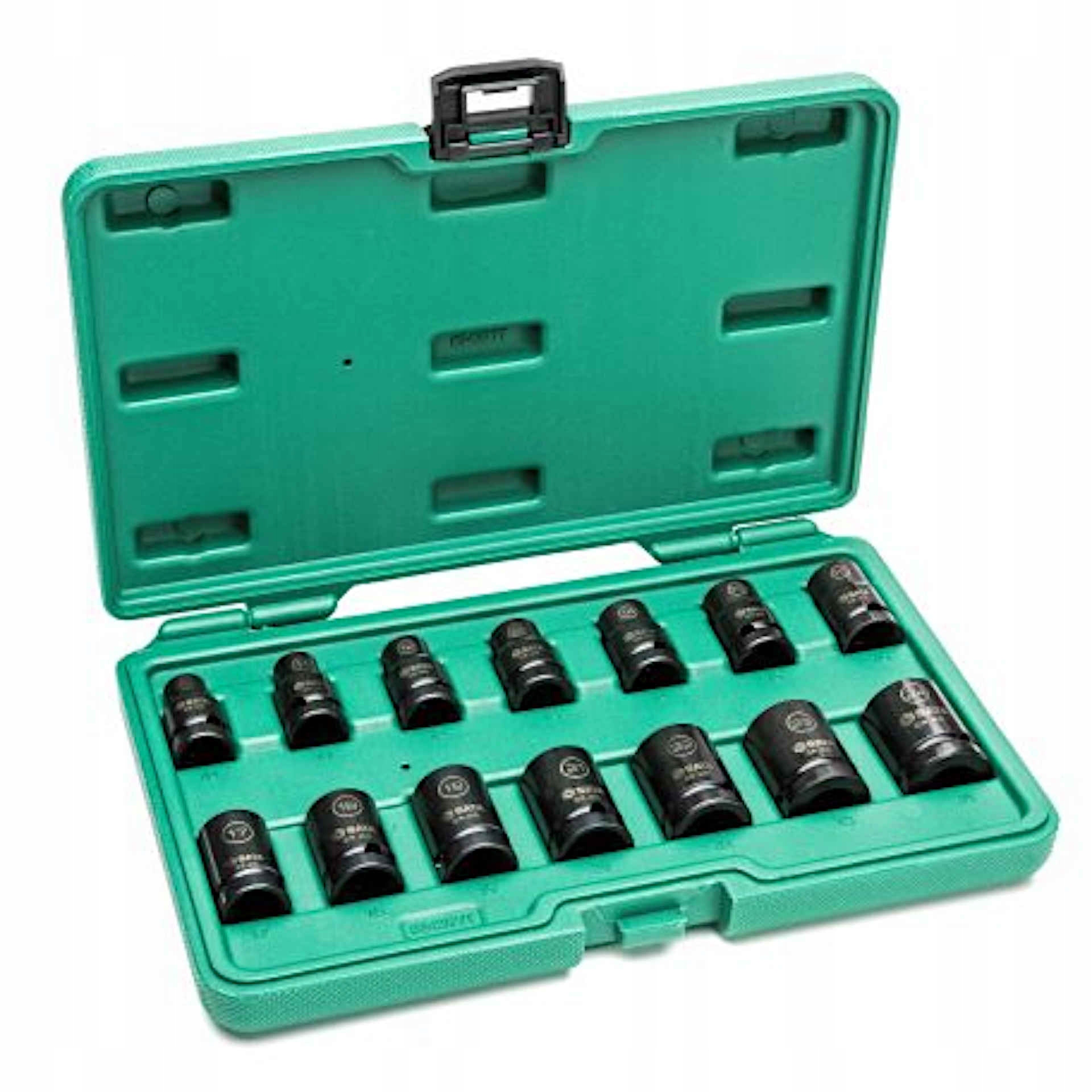 Sada Krátkych Tenkostenných Udarových Nástavcov 1/2" 10-24MM 14 Ks Sata