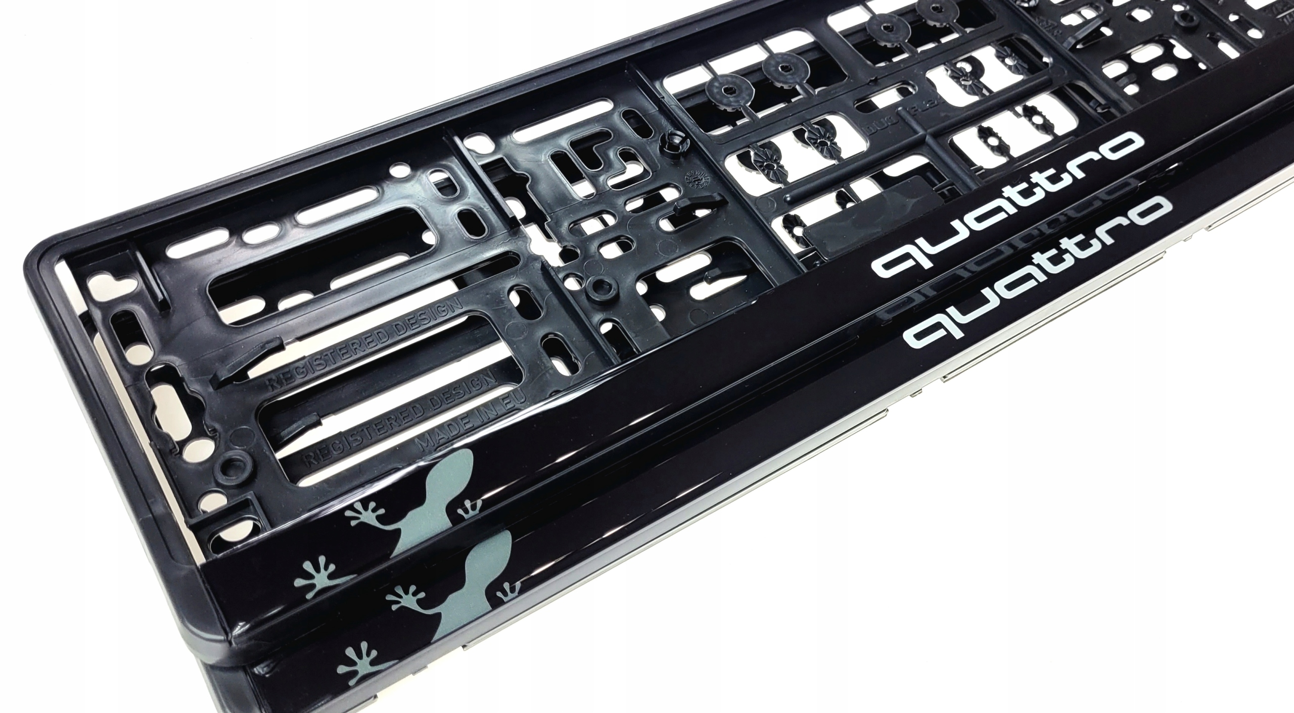 Ramki do tablic rejestracyjnych Audi Quattro Gekon Żelowe