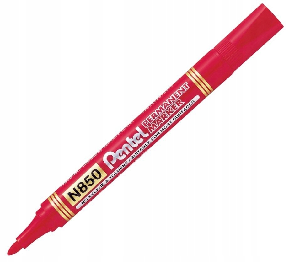 

Marker permanentny N850 4,5 mm Czerwony Pentel