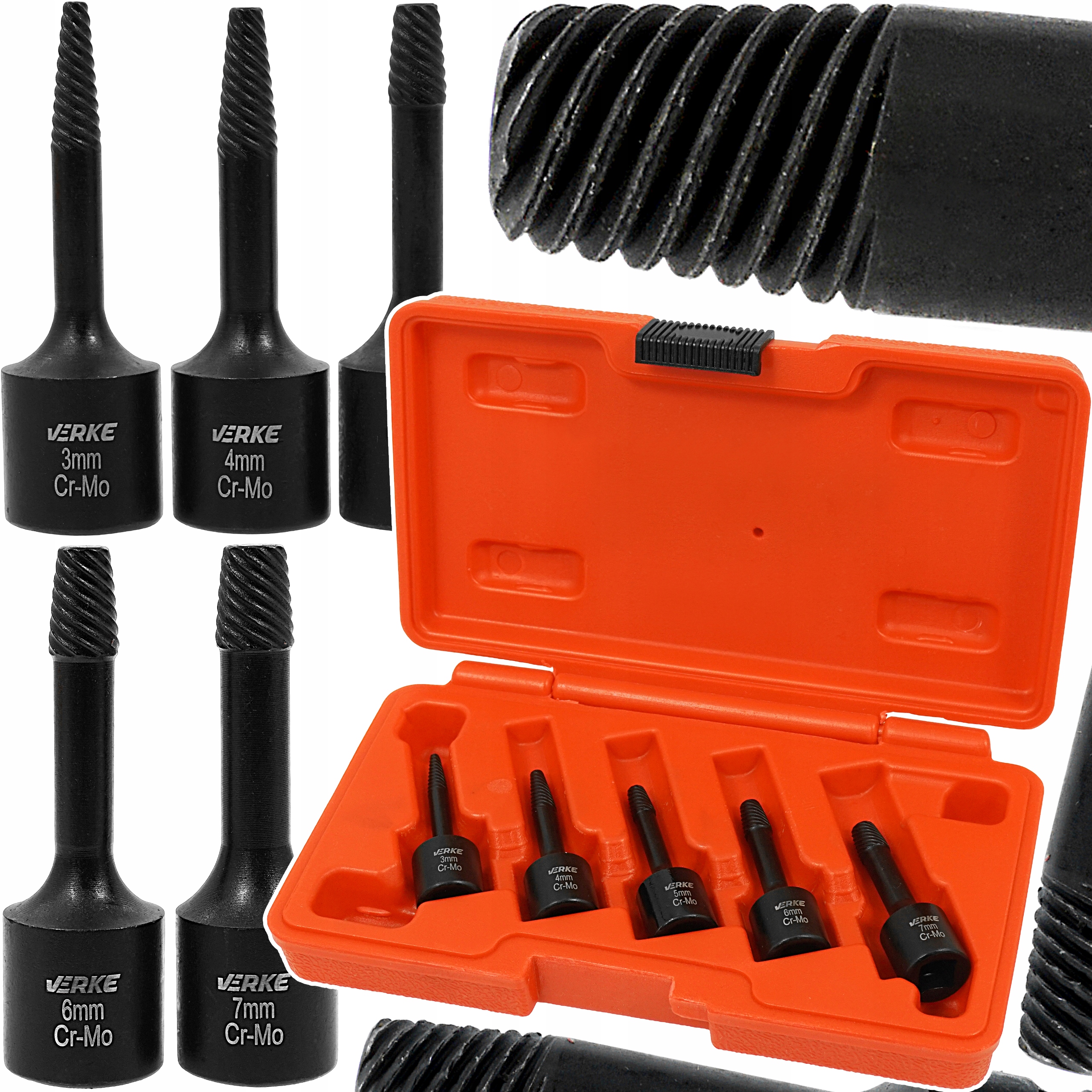 Wykrętaki Nasadki Urwanych Zerwanych Ukręconych Złamanych Szpilek Śrub Crmo