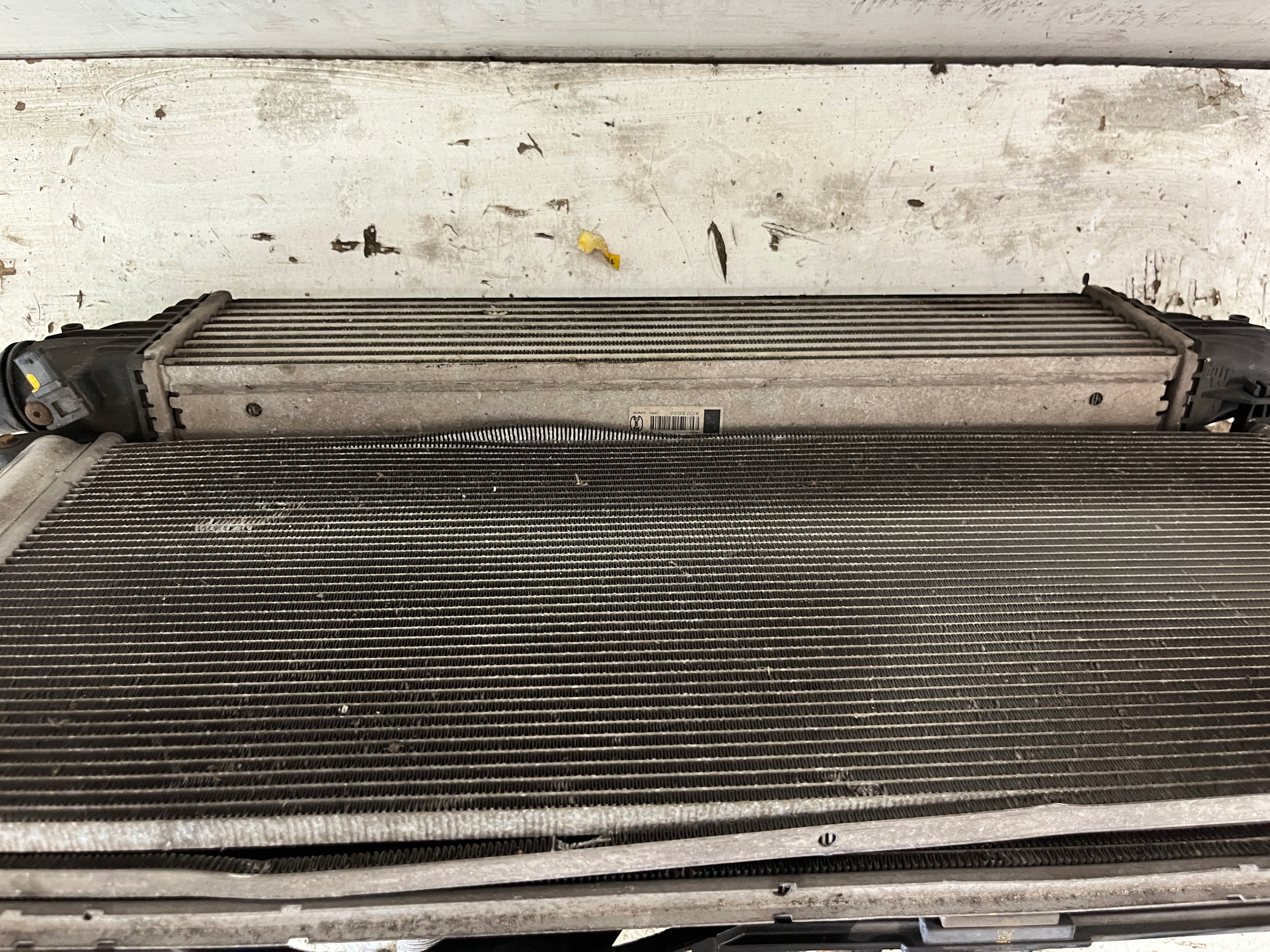 OPEL ADAM Kühler INTERCOOLER Lüfter 1.0T 1.0 TURBO