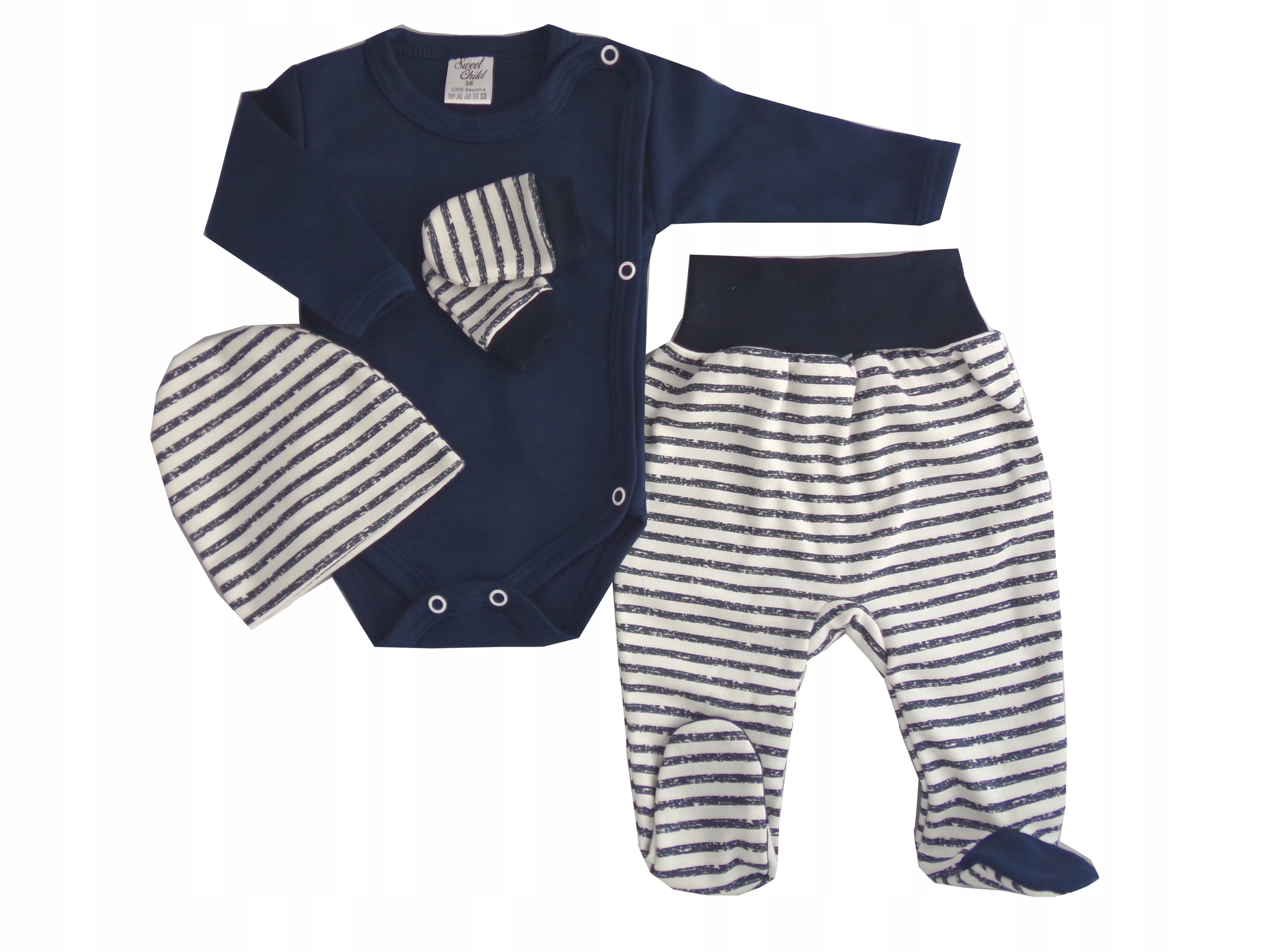 

Wyprawka komplet dla noworodka 62 body koper 62