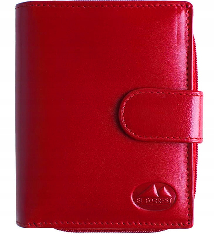 

P227 Damski portfel El Forrest Rfid czerwony zamek