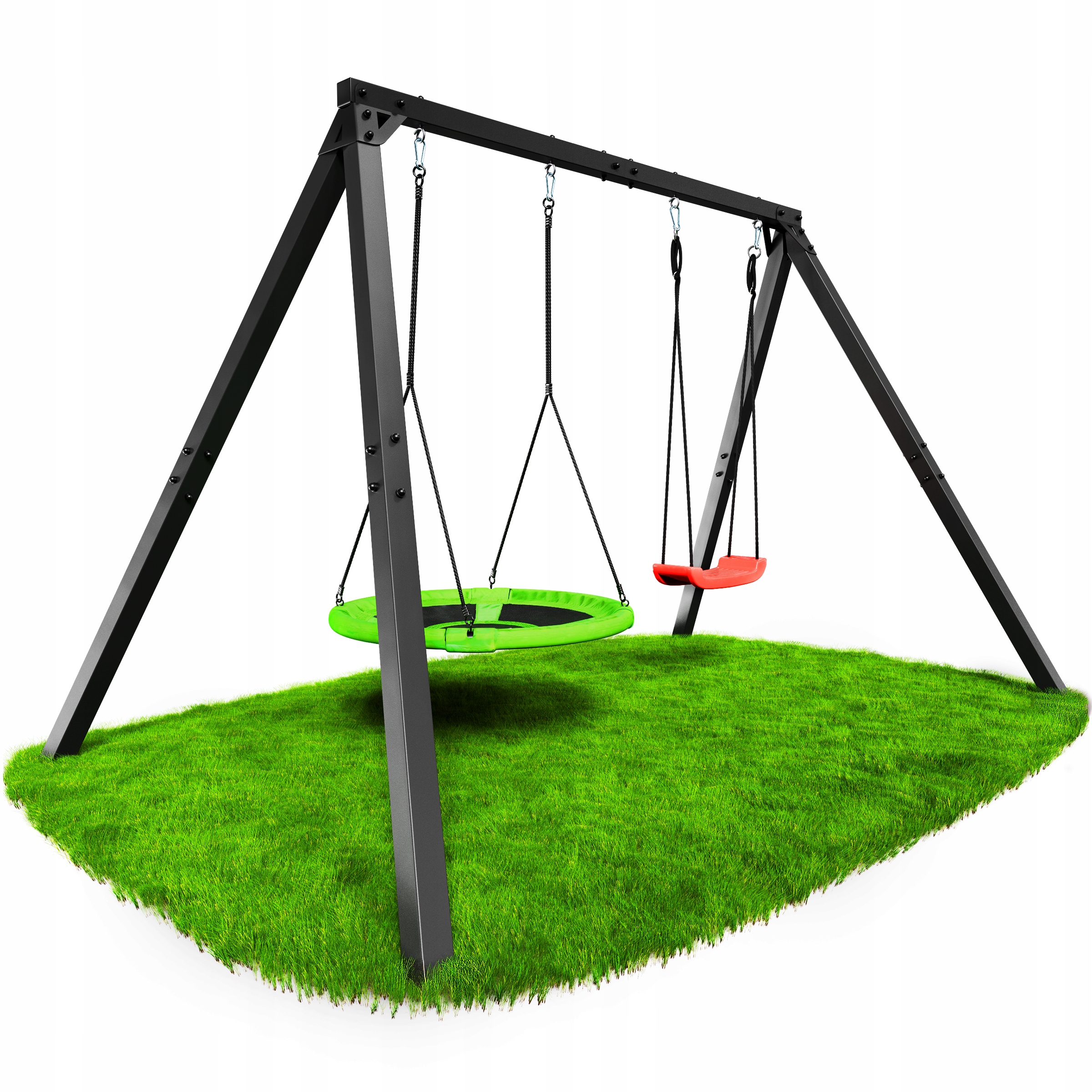 Zahradní Houpačka Premium pro děti Bocianie Hnízdo Rošt dvojitý