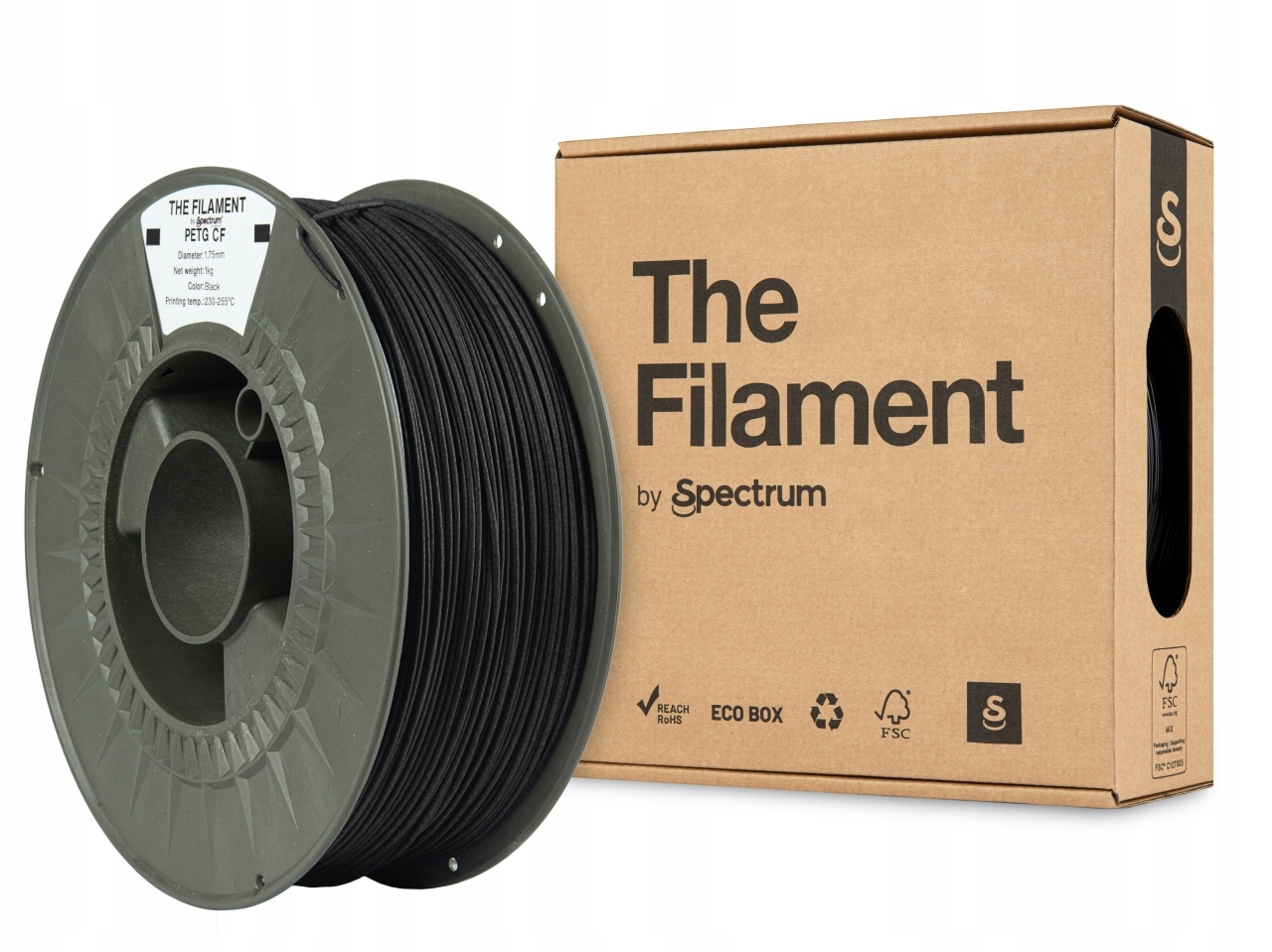 Filament Petg Spectrum 1,75 mm 1000 g černý