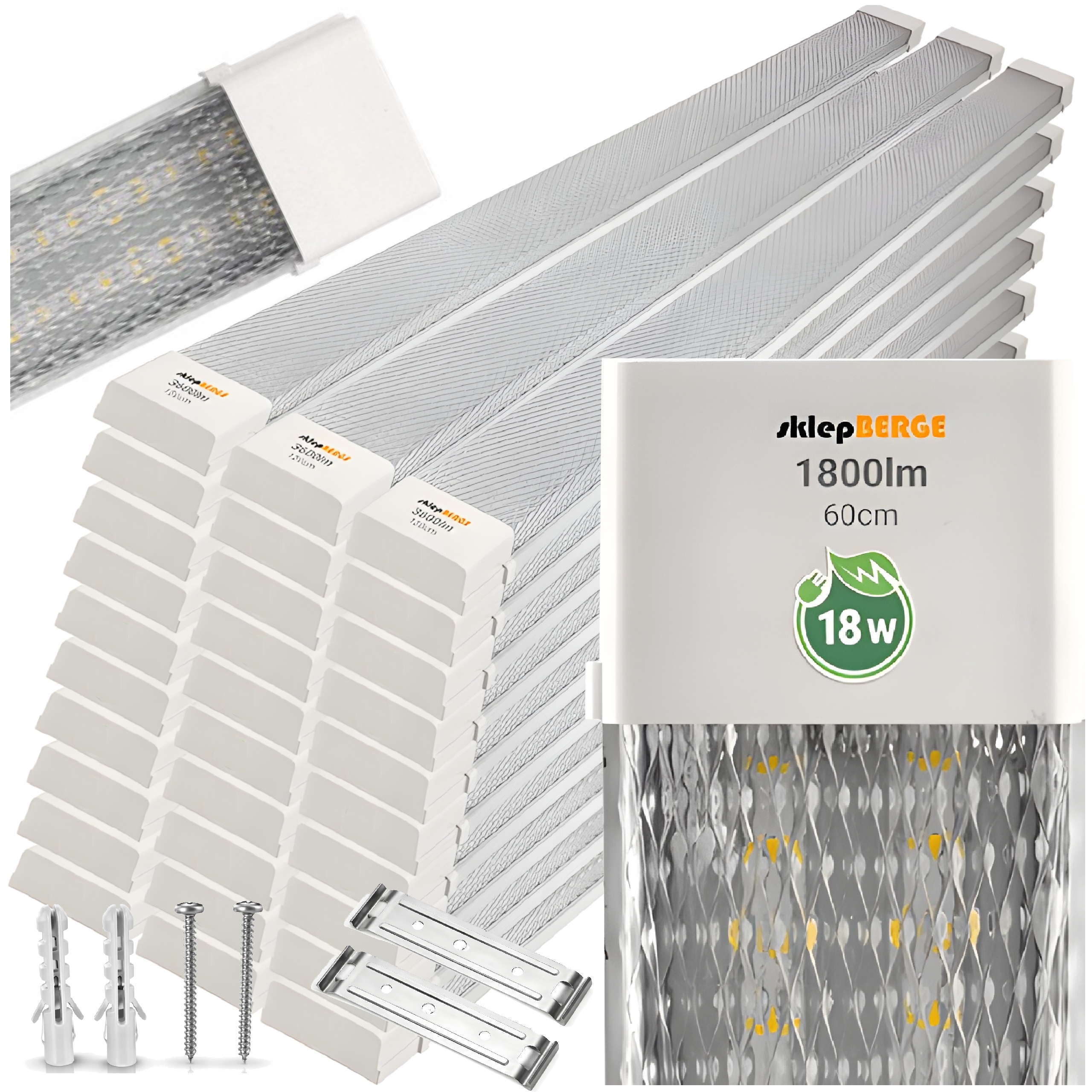 30 x Panelová Led nástenná stropná lampa 18W 60 cm 4000K